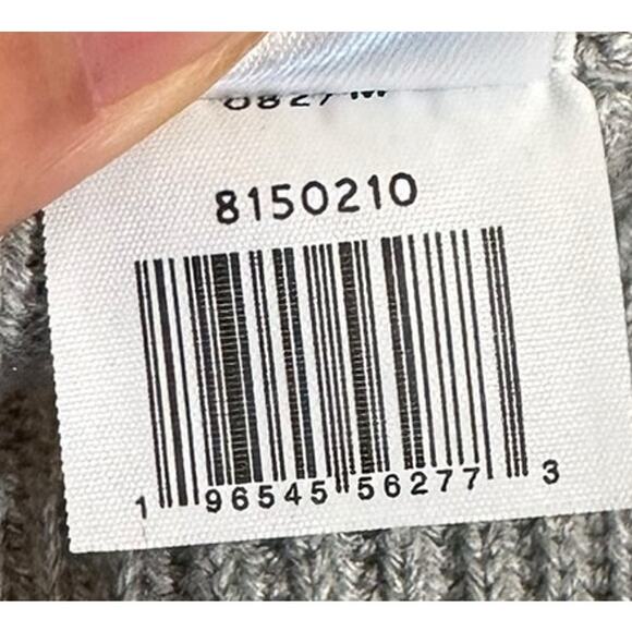 1. State New Women's V Neck Balloon Sleeve Rib Knit Pullover Sweater Gray Medium - Picture 9 of 9